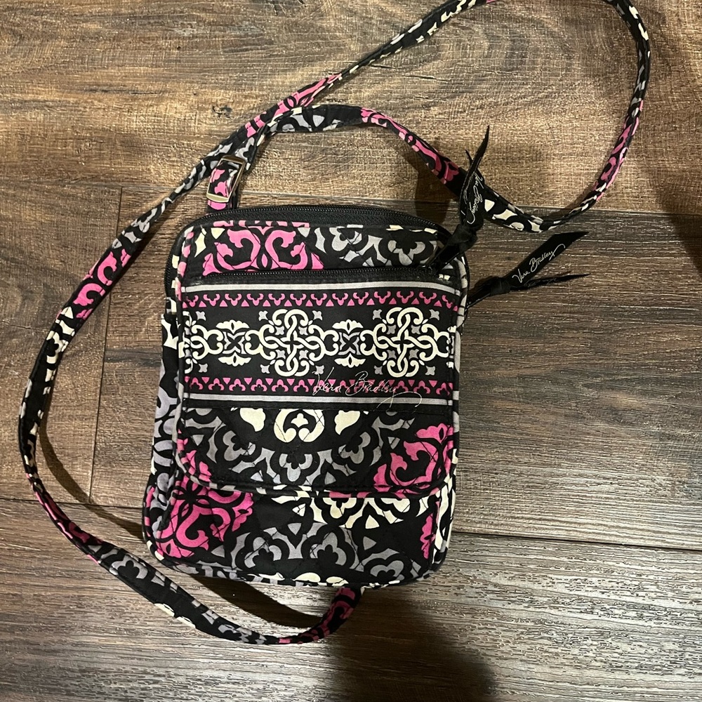 Vera Bradley Mini Hipster Canterberry Magenta Purse